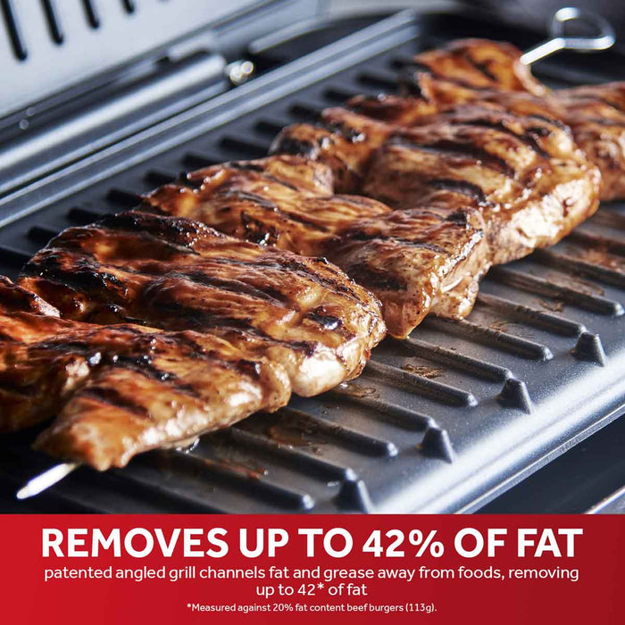 George Foreman 23440 2400W 10-Portion Entertaining Health Grill - Black