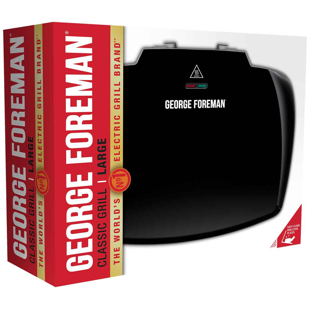 George Foreman 23440 2400W 10-Portion Entertaining Health Grill - Black