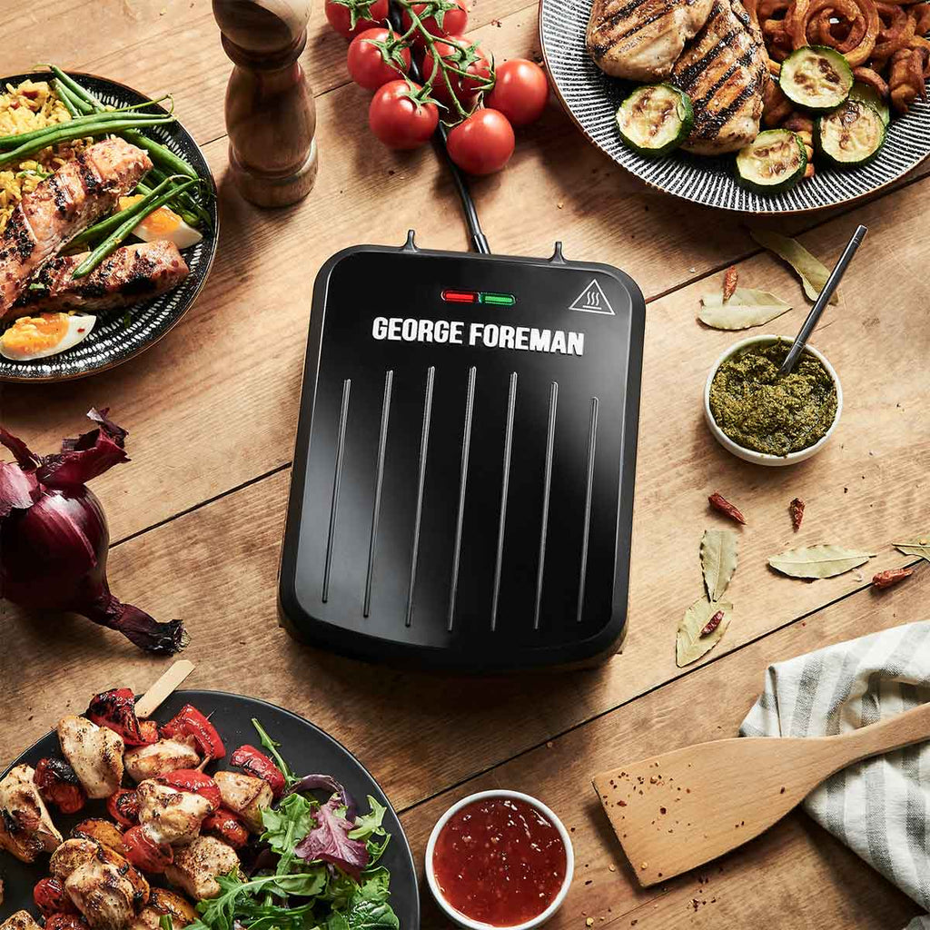 George Foreman 25800 Small Fit 760W Grill - Black