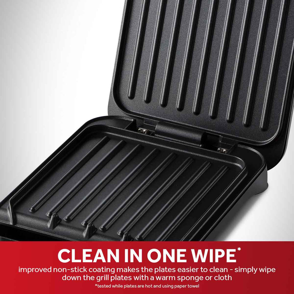 George Foreman 25800 Small Fit 760W Grill - Black