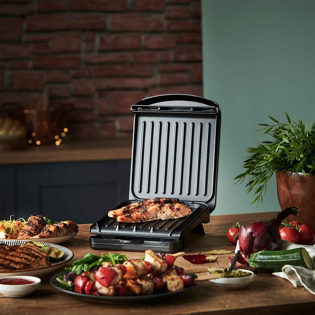George Foreman 25800 Small Fit 760W Grill - Black